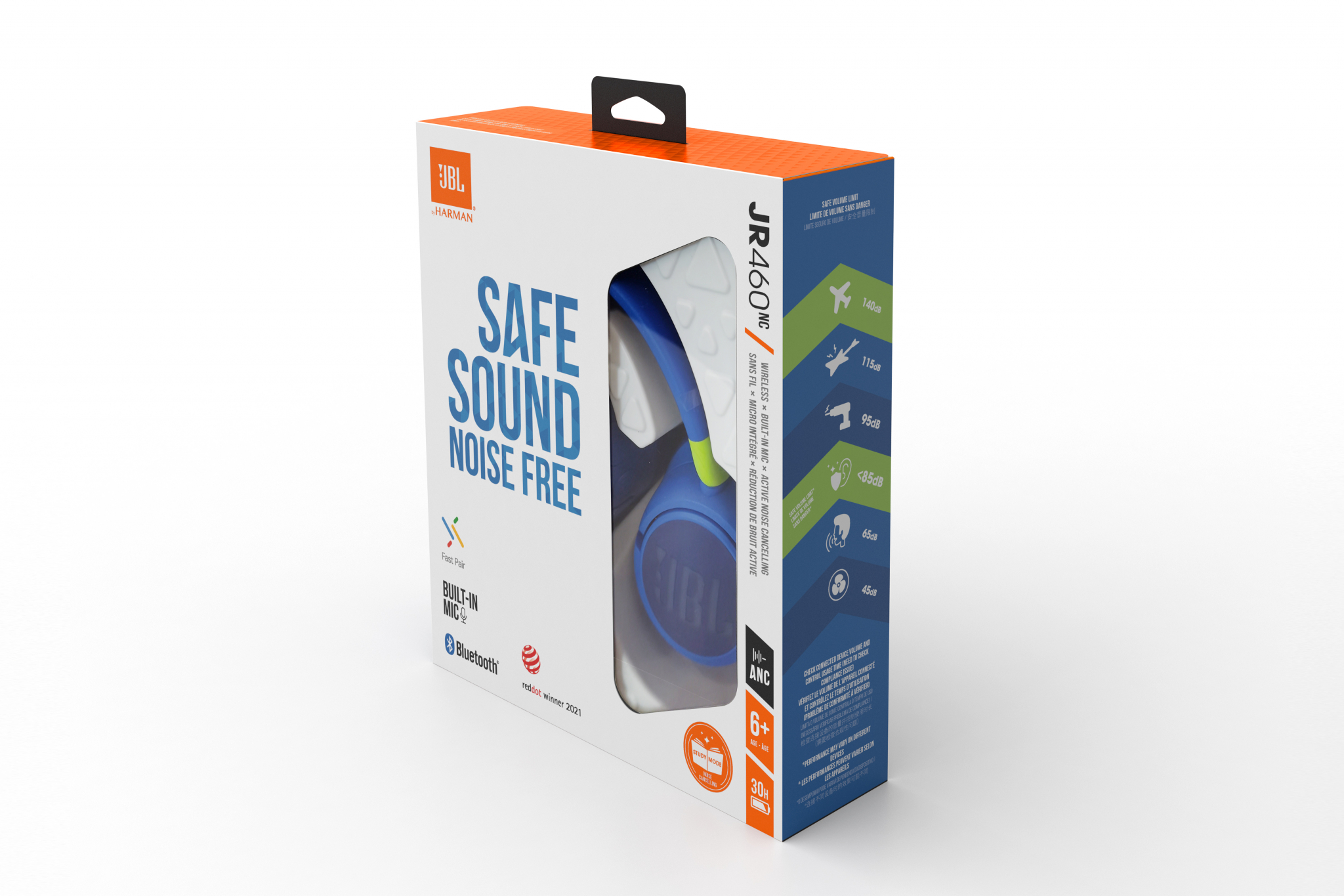 JBL JR460 NC - Over-Ear Kids Headphones - Noise Cancelling - JBL Safe Sound - Picture 8 of 24